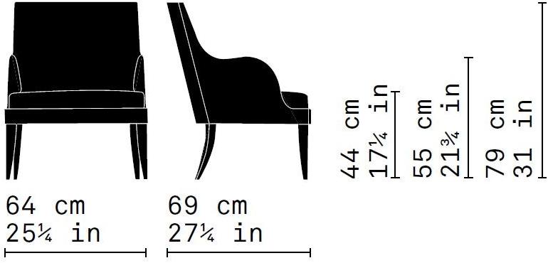 Very Wood Кресло из ткани с подлокотниками Onda sun-id-1466151 - Вид №1