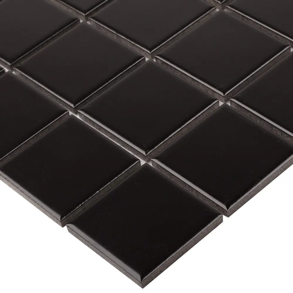 Мозаика керамическая Smart Mosaic Homework Black Matt 30.6x30.6 см цвет черный 82909310 STLM-2087121 - Вид №4