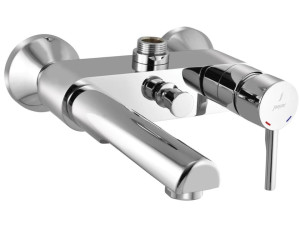 Хромированный латунный настенный смеситель для ванны с переключателем