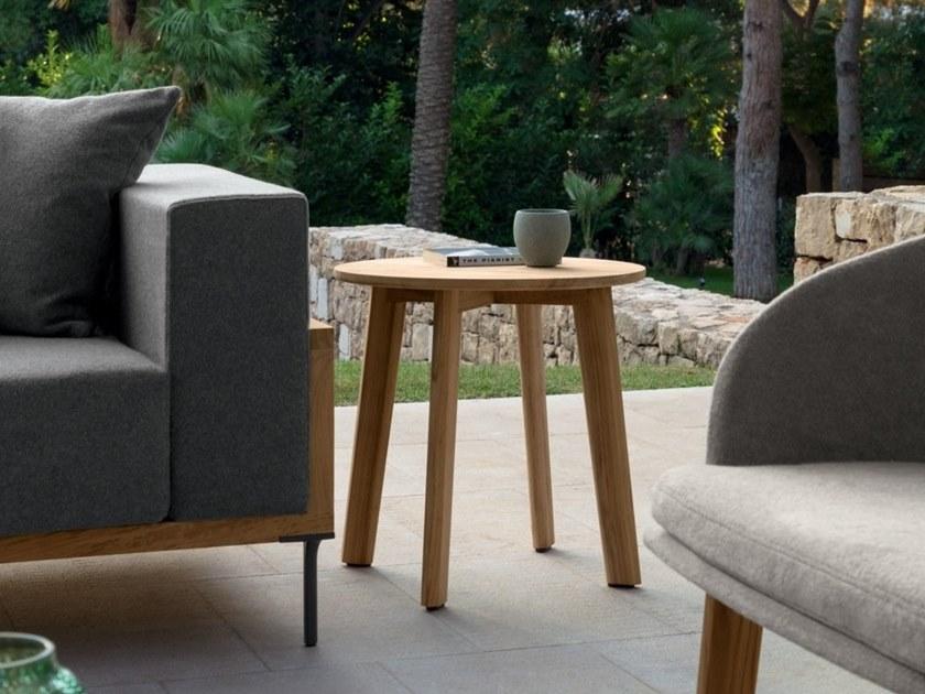 Talenti Низкий круглый журнальный столик из тикового дерева Cleo teak sun-id-1425517 - Вид №1