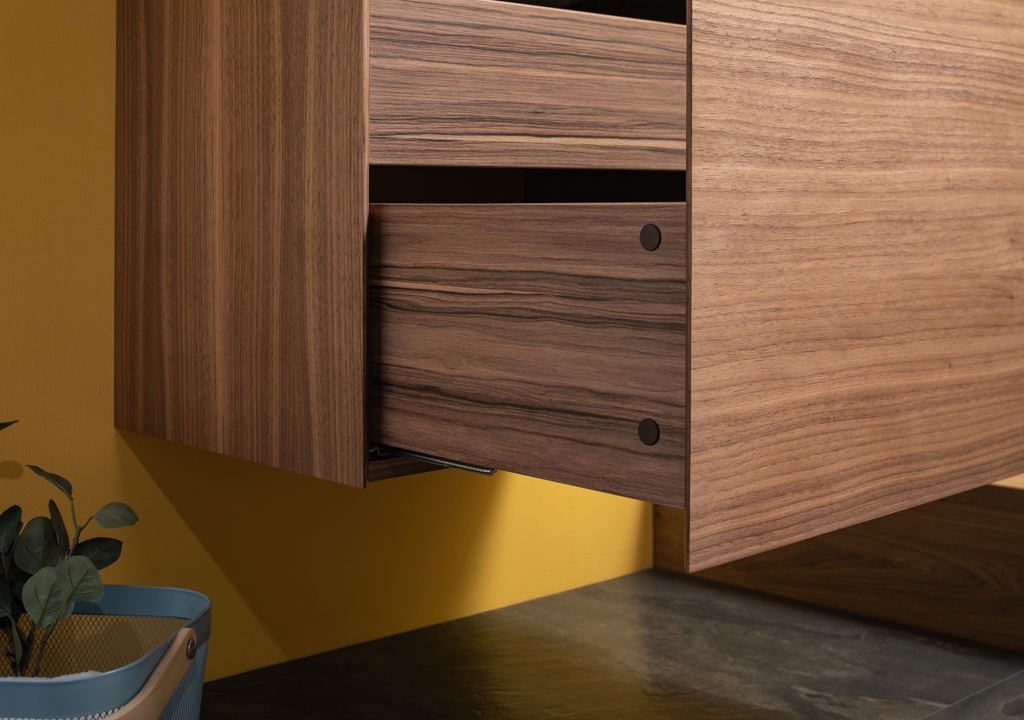 Тумба с раковиной Aquanet Нью-Йорк 100 орех 0020394900199206 - Вид №5