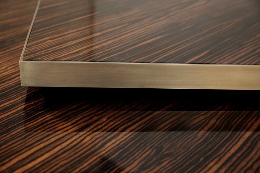 KOKET Журнальный столик из латуни со столешницей из шпонированного дерева Tears sun-id-1443845 - Вид №6