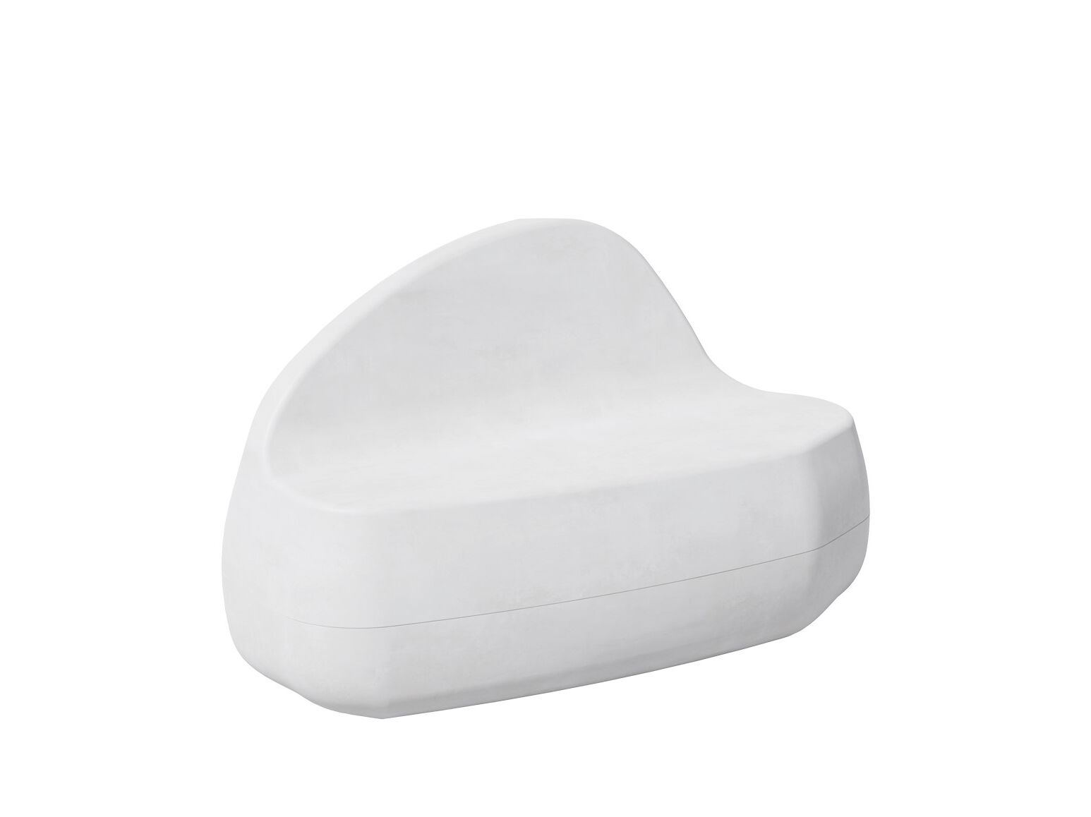 Изогнутая бетонная скамья со спинкой amop Matadi ARCH-00070769