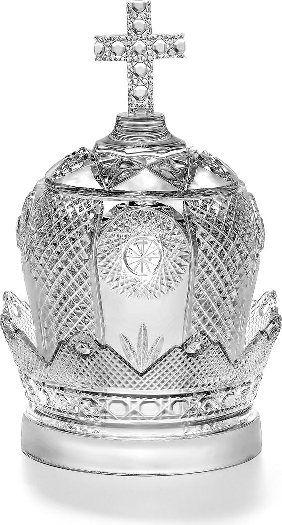 10616733 Avdeev Crystal Сувенир "Шапка Мономаха" большая Хрусталь 