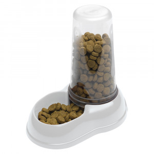 Т0041007 Диспенсер для воды и корма Azimut с дозатором, для кошек и собак 1,5л FERPLAST