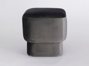 Квадратный пуф из ткани