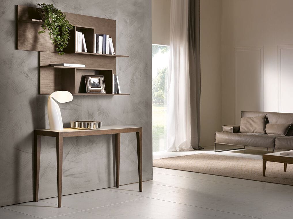 Прямоугольная консоль с рамой из цельного дерева Pacini & Cappellini ARCH-00077567