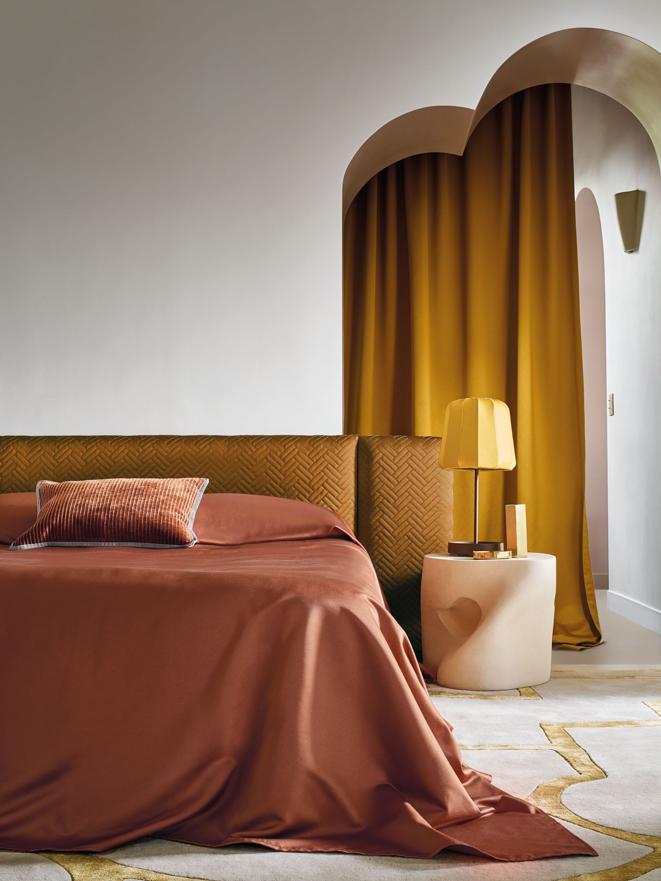 Рециркулированный полиэфир сплошной цвет ткани для штор Casamance BROOKS ARCH-00047076 - Вид №5