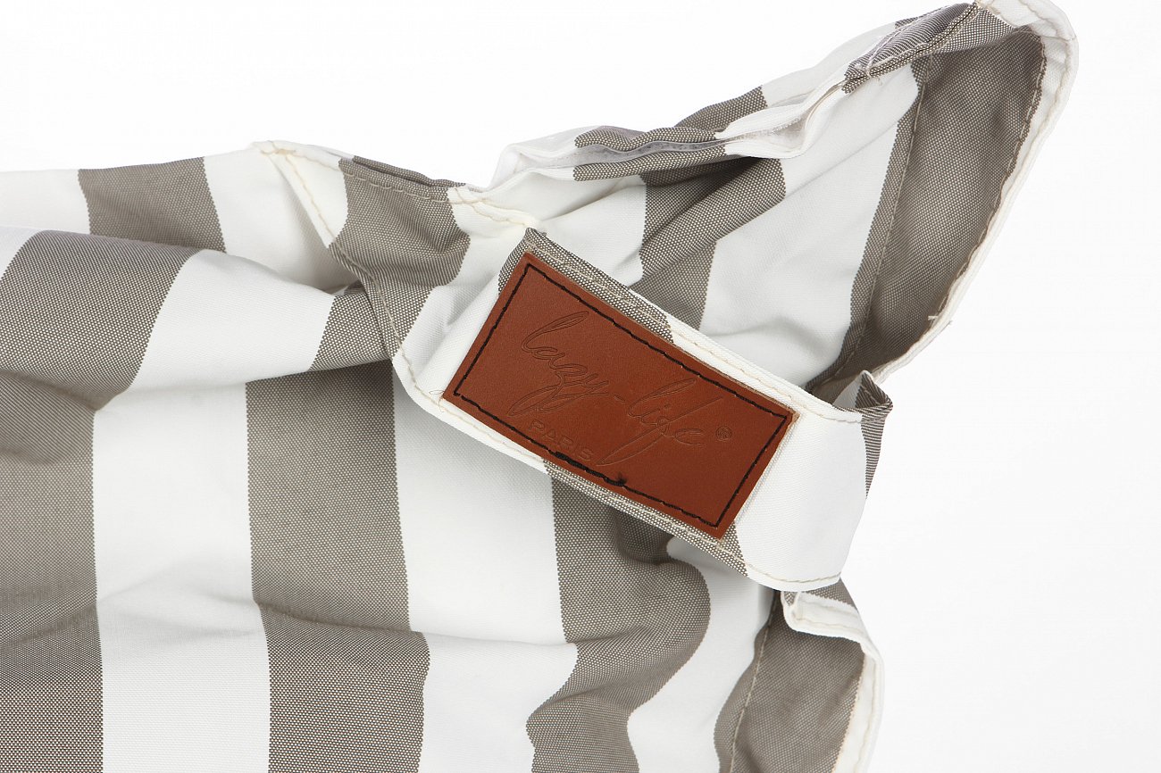 Пуф XXL черно-белый в полоску LAZY LIFE PARIS ДИЗАЙНЕРСКИЕ 051203 Белый;черный  - Вид №4