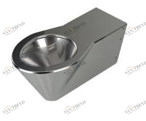 46259 Подвесной унитаз настенный Хромированный PURUS Steel Германия