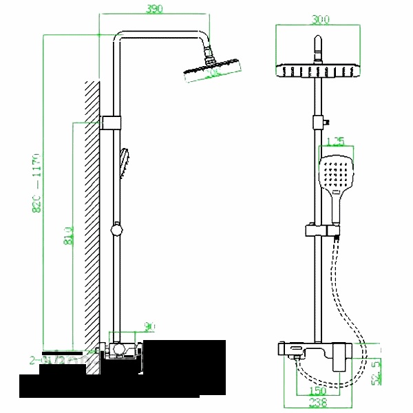 FT03010 Душевая система SSWW  - Вид №2
