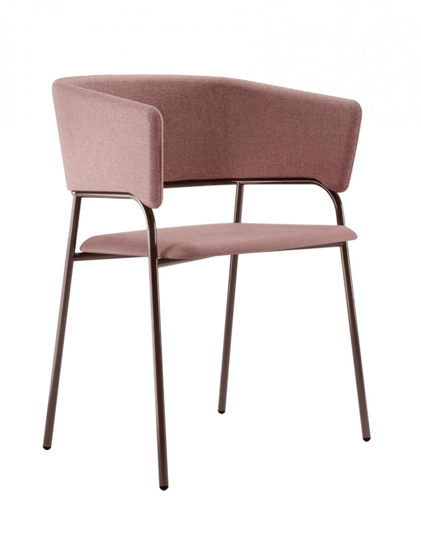 Play 538 Кресло со стальным каркасом, 4 ножки. Сиденье и спинка мягкие. Et al. Play - Вид №2