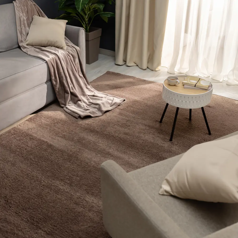Ковер полиэстер Ribera 200x300 см цвет темно-бежевый 82388119 STLM-2159568 Santreyd 