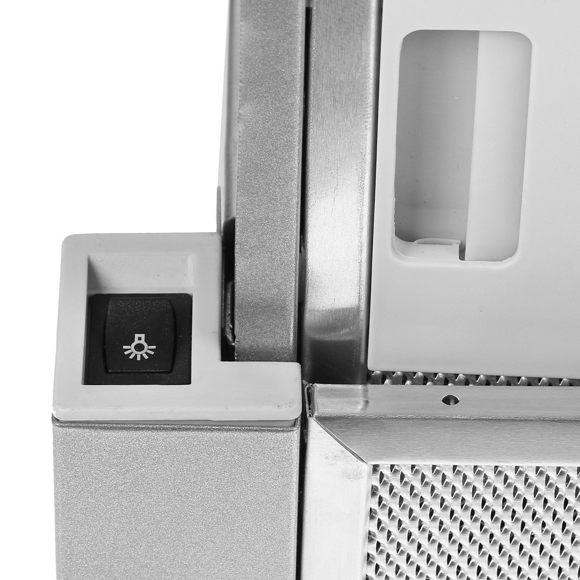 8188603 Вытяжка телескопическая Korting KHP 5637 GNX серебристый/черный STDN-0015487 - Вид №6