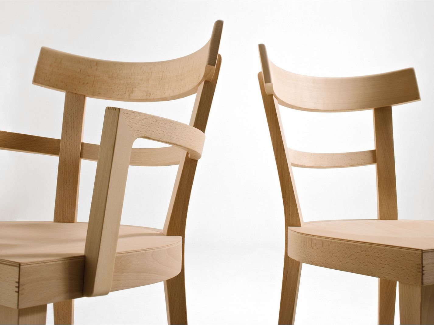 Стул из бука с подлокотниками Billiani кафе ARCH-00095289 - Вид №7