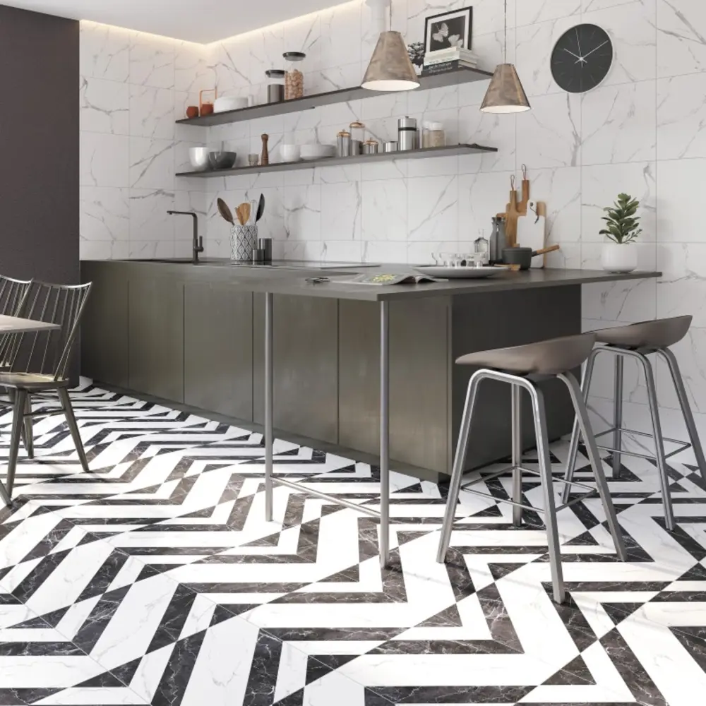 Керамогранит ARTENS Dina с мраморным узором 42×42 см 89364108 STLM-0943722 - Вид №7