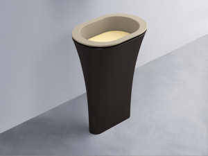 AMLA65-AV+AMPILO-CN+AMCOLO-LV Раковина Amedeo Ovale отдельностоящая cielo Enjoy + Amedeo