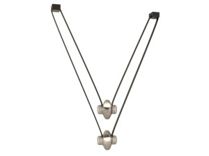 Алюминиевый и стеклянный светодиодный подвесной светильник