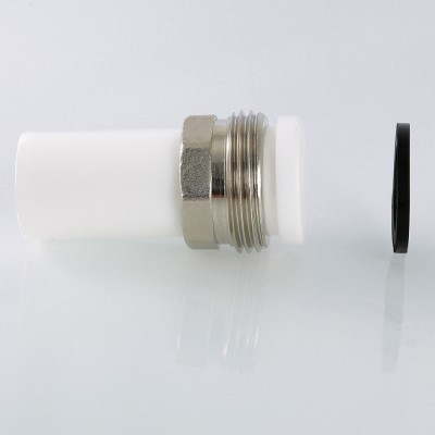 VTp.721.0.02506 Фитинг полипропиленовый – патрубок под накидную гайку Valtec 25 мм x 1"  - Вид №8