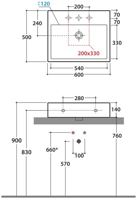 Накладная раковина на столешницу  овальная Ceramica Globo STONE sun-id-1481242 - Вид №9