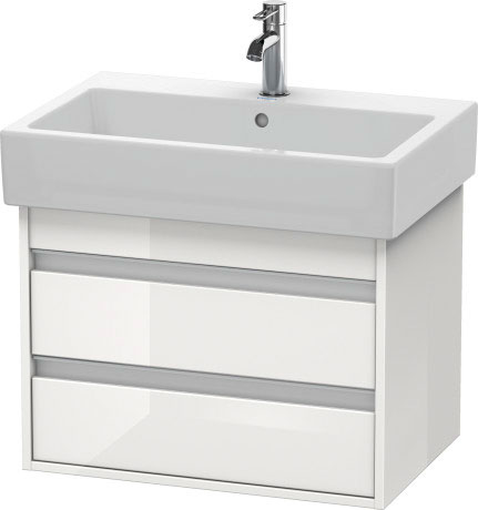 KT662409191 Ketho Тумбочка подвесная Серо-коричневый декор Duravit - Вид №2