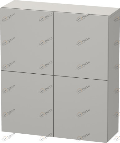 LC116700707 L-Cube Шкаф Бетонно-серый матовый декор Duravit