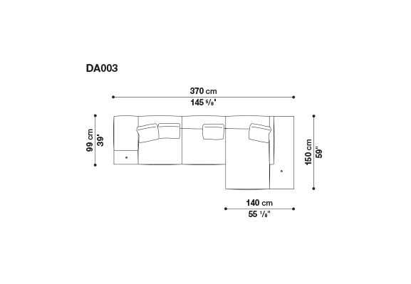 3-местный тканевый диван B&B Italia док ARCH-00033457 - Вид №82