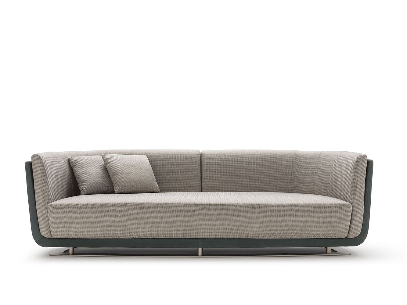 3-местный диван из ткани и кожи OAK New York Suite ARCH-00055388