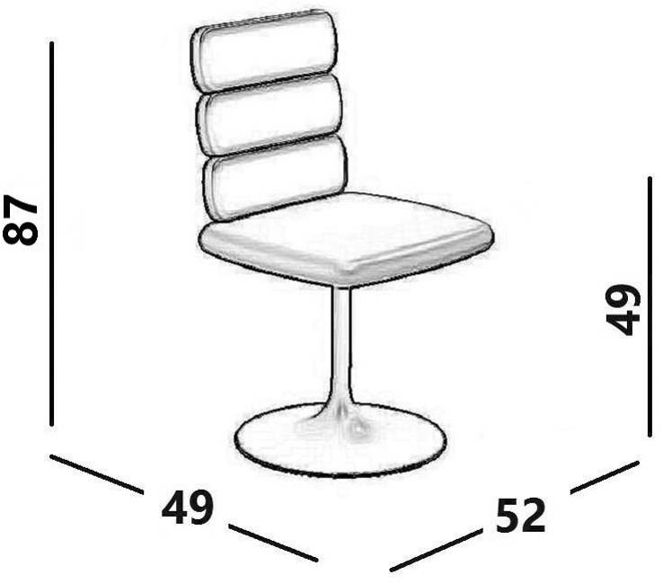 Luxy Вращающееся кресло на козелке из кожи Cluster sun-id-1434595 - Вид №2
