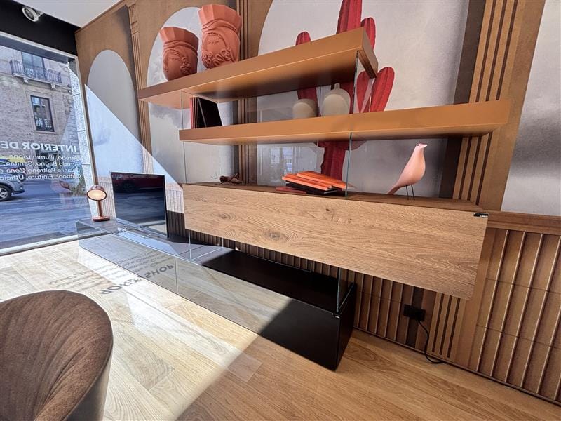 Оборудованная стена из дерева и стекла In Stock озеро ARCH-00081780 - Вид №2