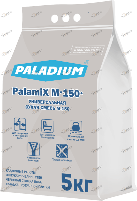 PL-M150/5 Смесь сухая УНИВЕРСАЛЬНАЯ PalamiX M-150, 5 кг Paladium 