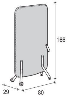 Sesta Отдельностоящая офисная перегородка на колесиках Blog sun-id-1463896 - Вид №5