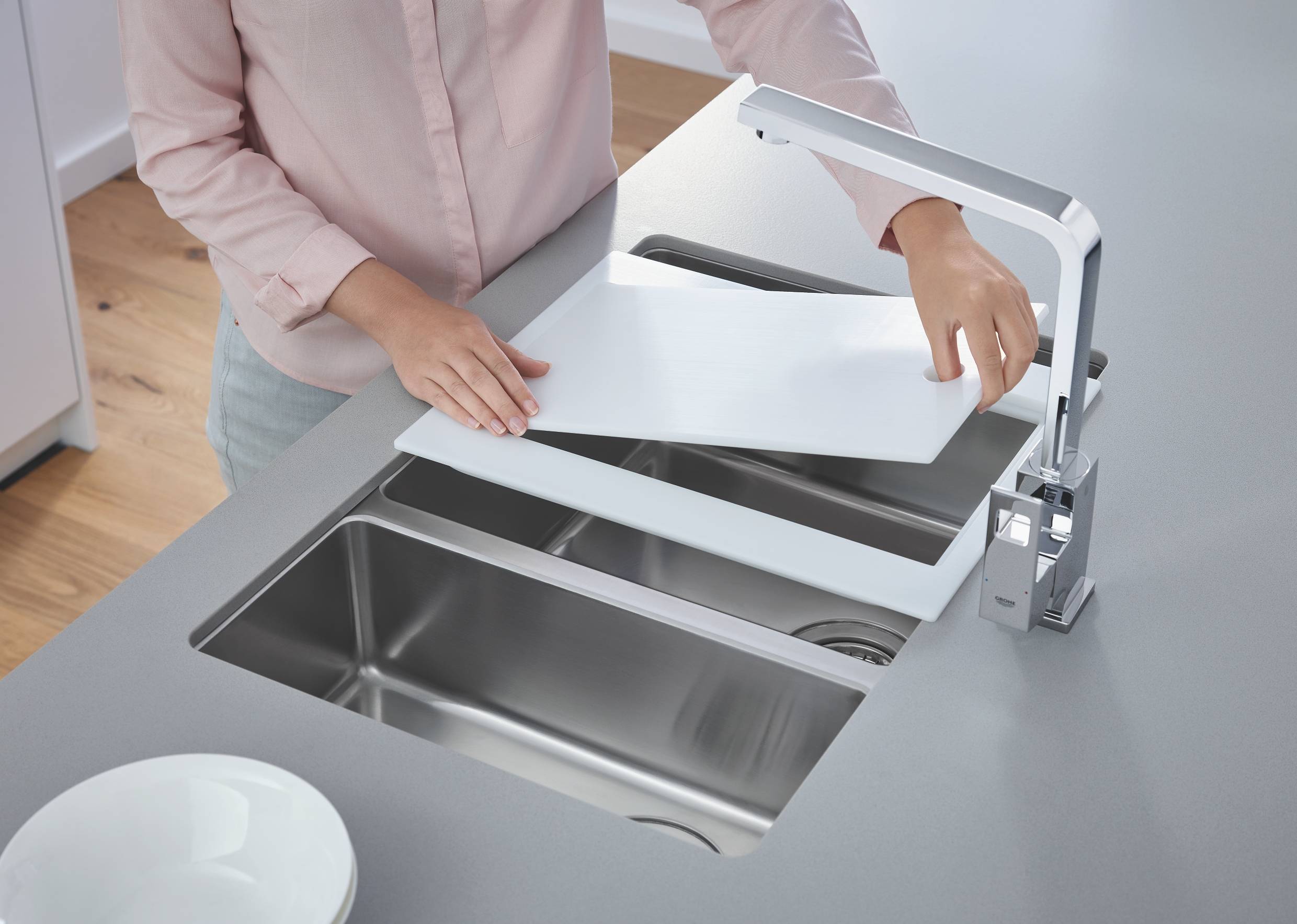 31575SD0 Мойка кухонная овальная Grohe K7 - Вид №6