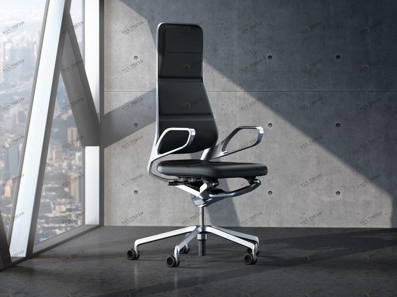 König Neurath Поворотное кожаное кресло для руководителей с 5 спицами Auray sun-id-1486460