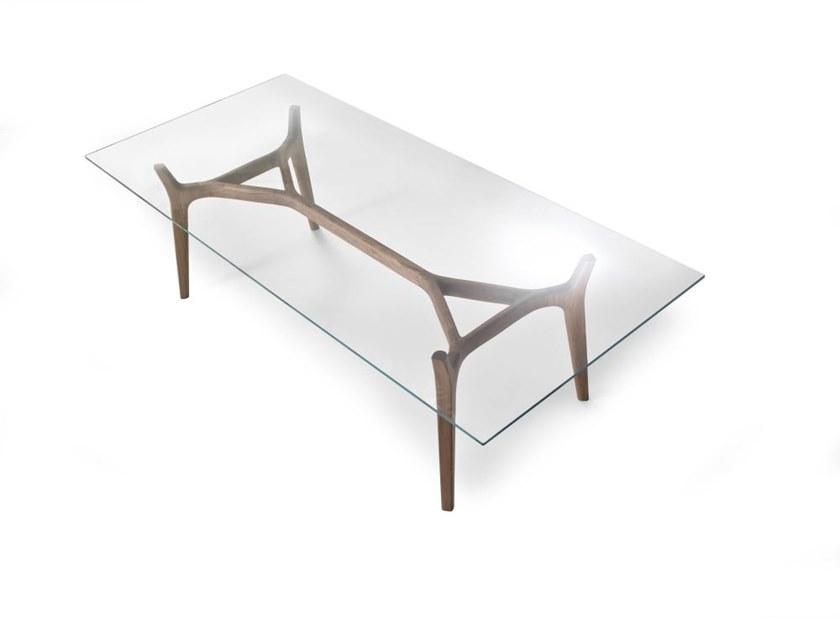 i 4 Mariani Прямоугольный стол из дерева и стекла sun-id-1438601 - Вид №1