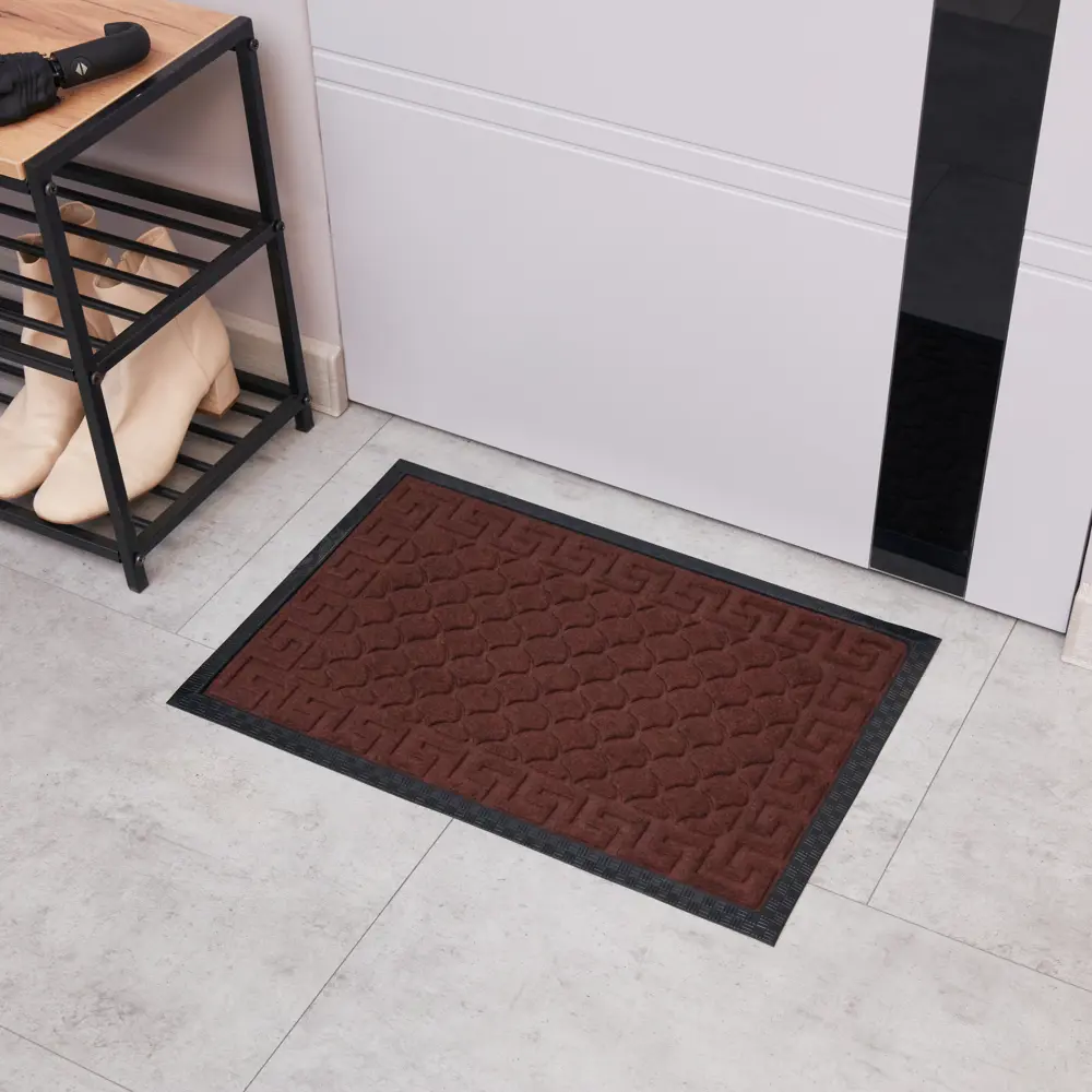 INSPIRE Lenzo - Эко-коврик придверный 40×60 см, коричневый 82761217 STLM-0035633 - Вид №5