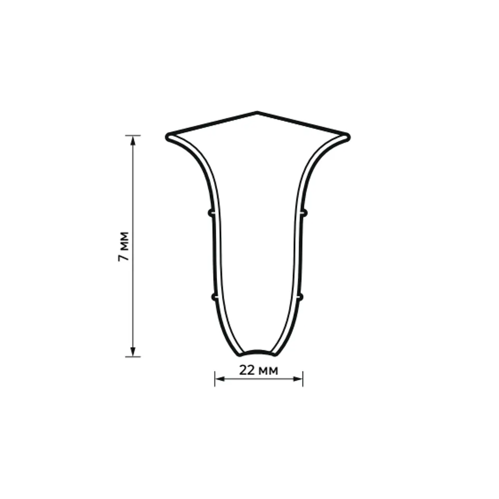 83411584 Угол для плинтуса внутренний Artens Дуб Байкал 70 мм 2 шт. STLM-0891452  - Вид №4