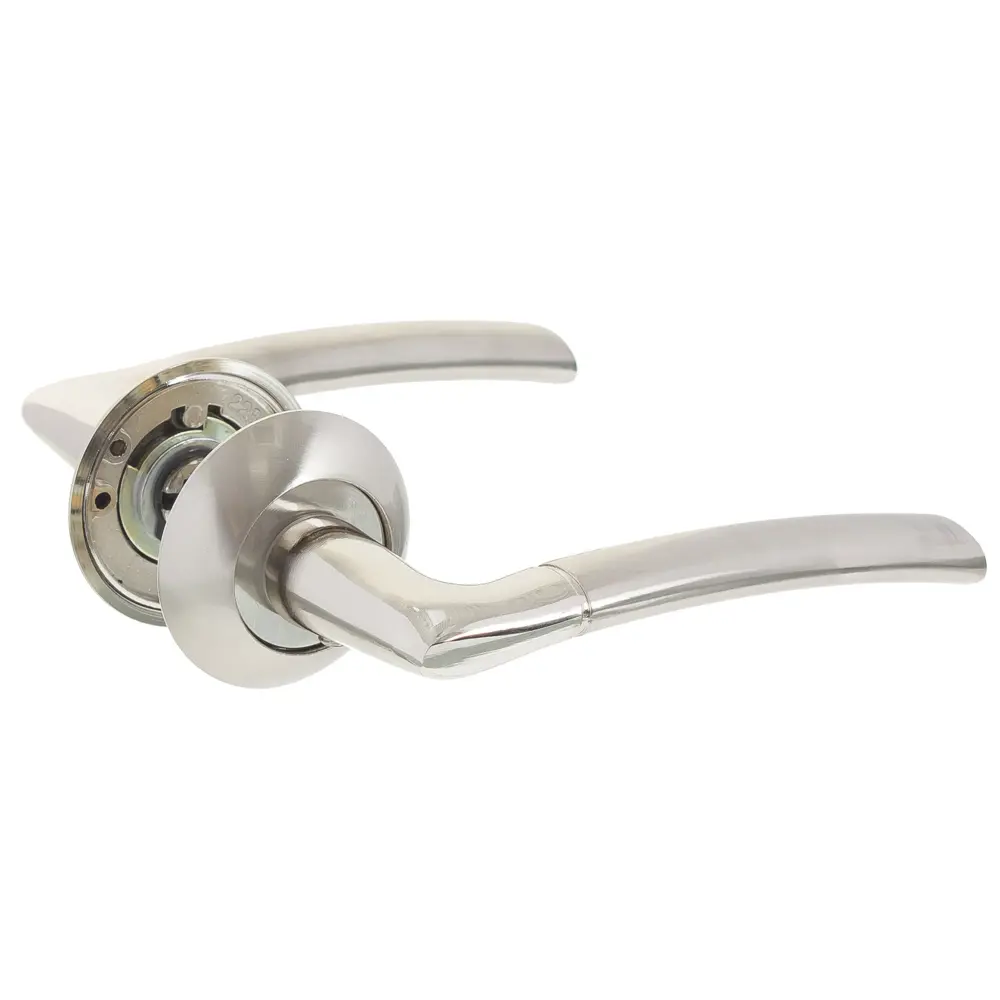 Ручки дверные на розетке EDS-13-10, цвет никель EDSON STLM-2041751 - Вид №1