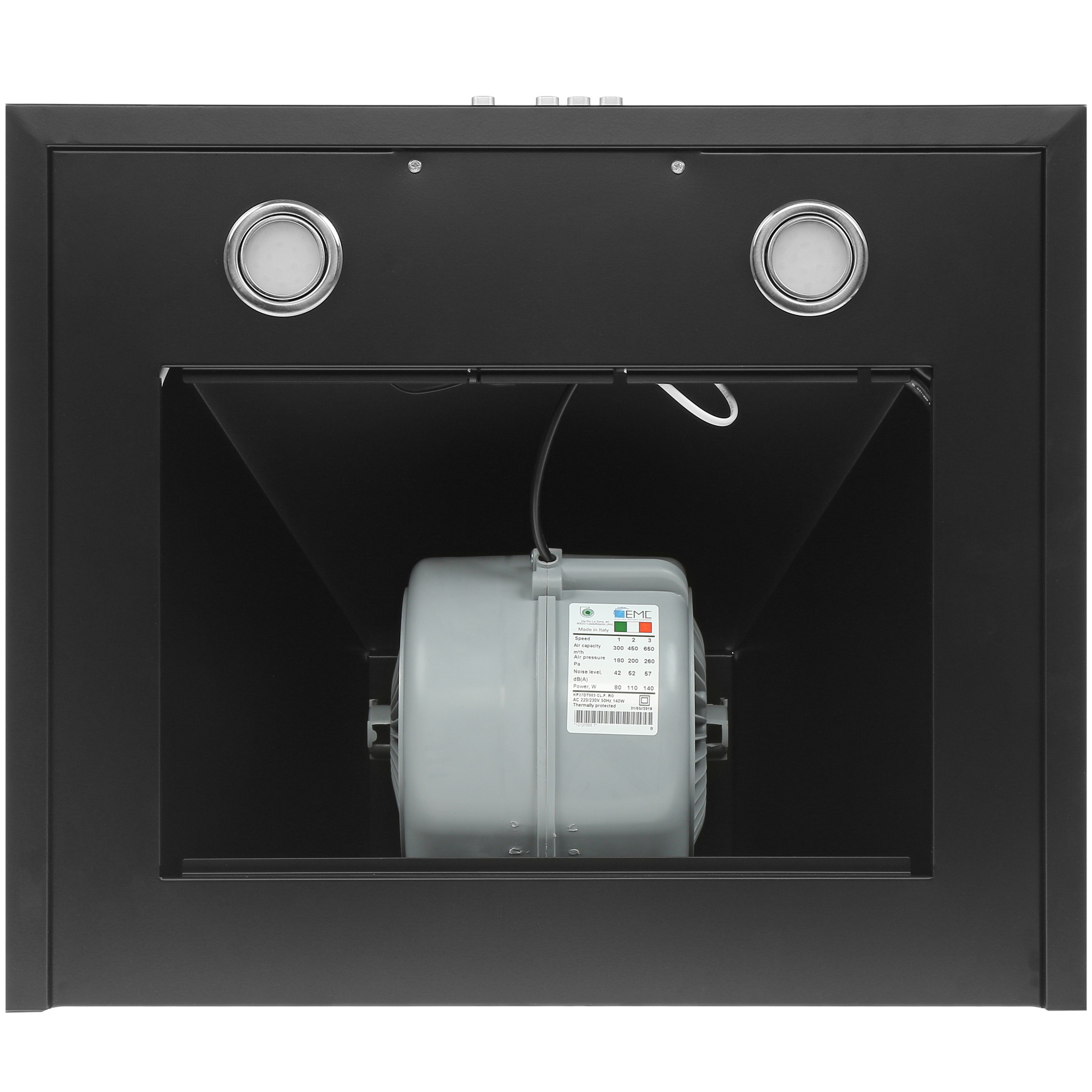 1183407 Вытяжка каминная ELIKOR Вента 60П-650-К3Д черный STDN-0136063 - Вид №6