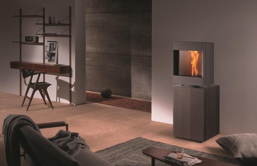 Stûv Вращающаяся печь на гранулах из стали и дерева sun-id-1432893 - Вид №4