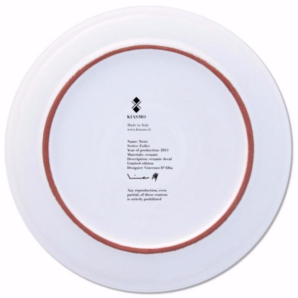 Kiasmo Керамическая тарелка Exiles 2015kddexit - Вид №2