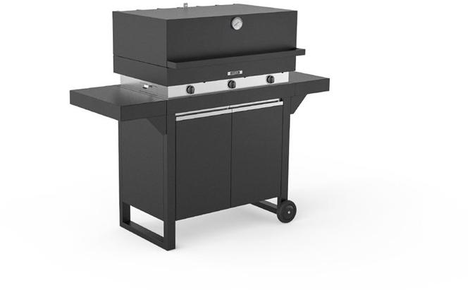 Fògher Газовая печь для барбекю с 3 конфорками и тележкой для освещения sun-id-1387174 - Вид №3