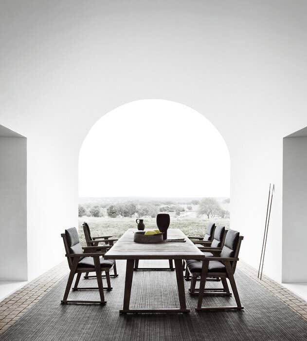 Прямоугольный садовый стол из тикового дерева B&B Italia Outdoor Чт ARCH-00063336 - Вид №4