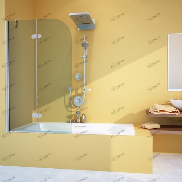 90X150GV102A Душевое ограждения на борт вынны GUTEWETTER Германия LUX