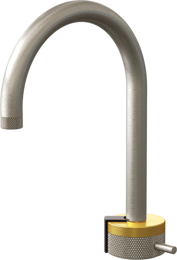 E-11502-R1BAU-L2GM-SN Однорычажный прогрессивный смеситель для раковины - излив 16см GRAFF MOD+