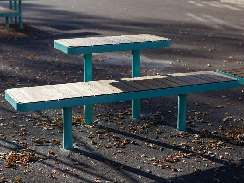 VESTRE Стол для общественных мест из стали и дерева Forum sun-id-1346174 - Вид №7