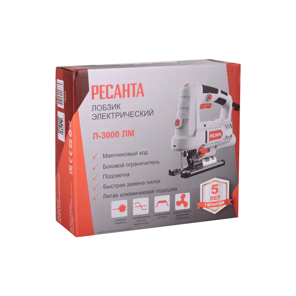 Лобзик сетевой Ресанта Л-0.85/100Д с лазерной направляющей и подсветкой 89433418 STLM-1576823 - Вид №4