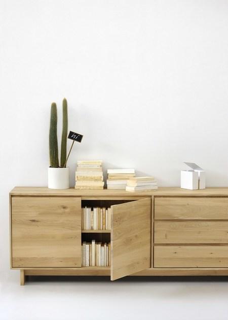 Ethnicraft Буфет из массива дерева с распашными дверцами с ящиками Oak wave 51451 - Вид №4