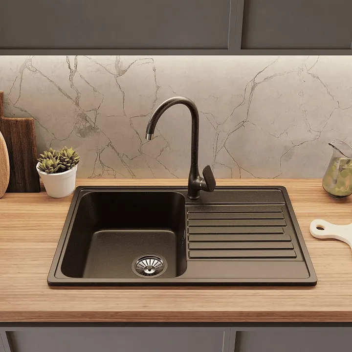 Кухонная мойка Кварц QUARZ S472 GranFest 78-S472 - Вид №1