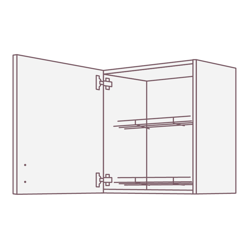 Кухонный шкаф с сушкой для посуды  EWV1D SIDAK SIST3551-9540